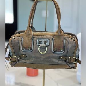 Chloé Bay Bowler Bag in Sage & Tobacco — Philo Era, COA